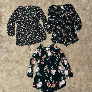 Lot of 3 maternity tops XL